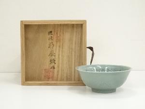 深源窯　朴慶煥造　高麗青磁茶碗（共箱）